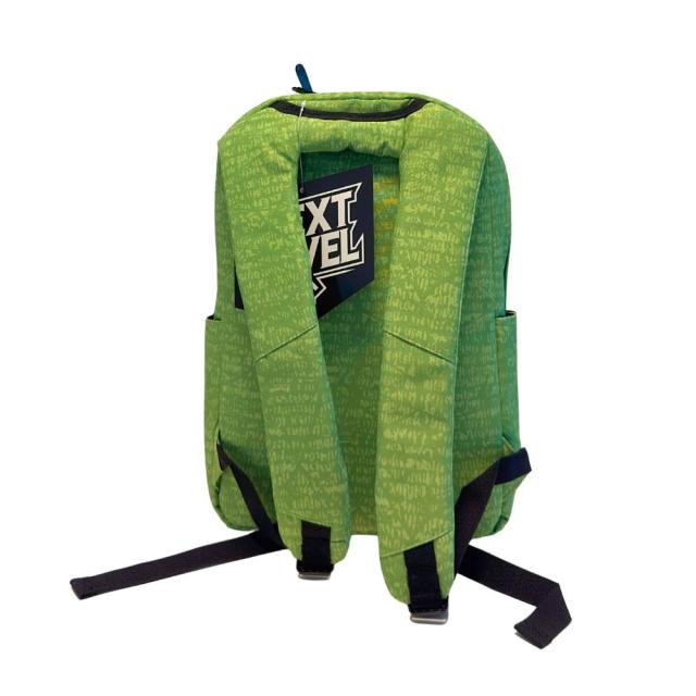Ghiozdan Monocrom Next Level, 2 compartimente, verde lime