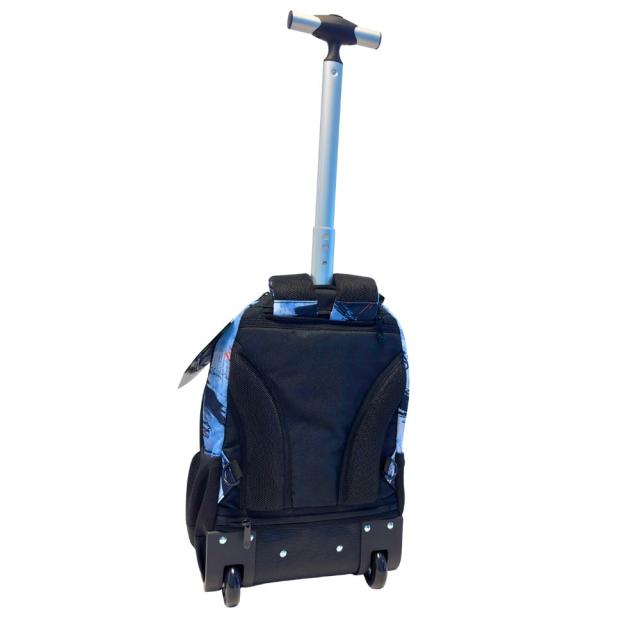 Troller Next Level, 3 compartimente, tematica fotbal, 48x33x19 cm