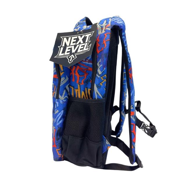 Ghiozdan Next Level, 2 compartimente, design albastru, 48x33x20 cm