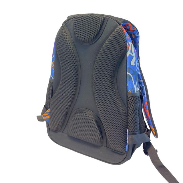 Ghiozdan Next Level, 2 compartimente, design albastru, 48x33x20 cm