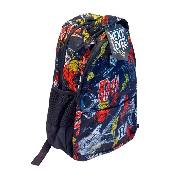 Ghiozdan Next Level, 2 compartimente, colectia 4EverRock, 48x33x20 cm
