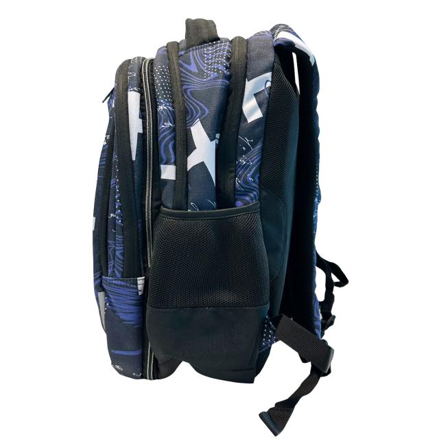 Ghiozdan Next Level, 2 in 1, colectia Hello, 3 compartimente, 48x33x23 cm