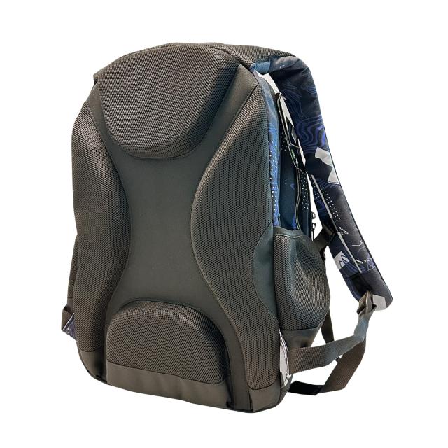 Ghiozdan Next Level, 2 in 1, colectia Hello, 3 compartimente, 48x33x23 cm