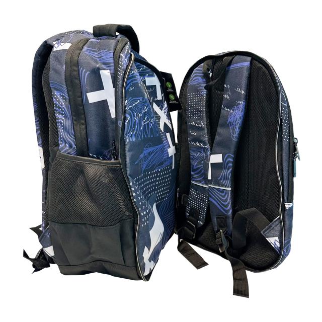 Ghiozdan Next Level, 2 in 1, colectia Hello, 3 compartimente, 48x33x23 cm