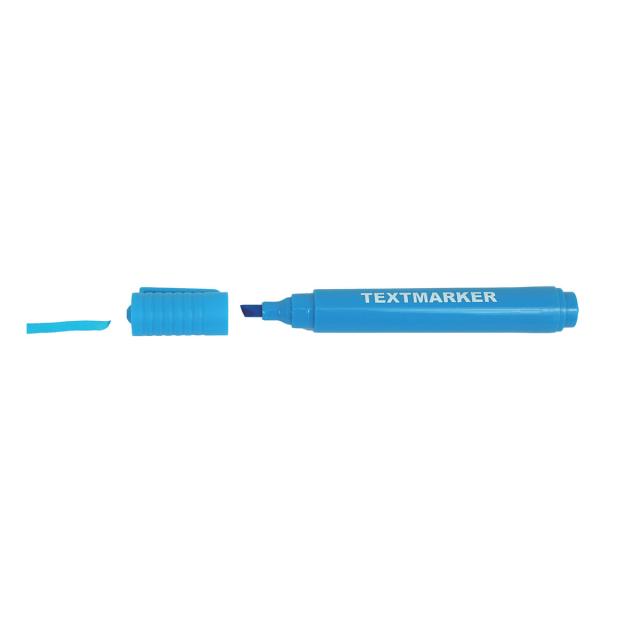 Textmarker, corp rotund, varf 1-5 mm, albastru
