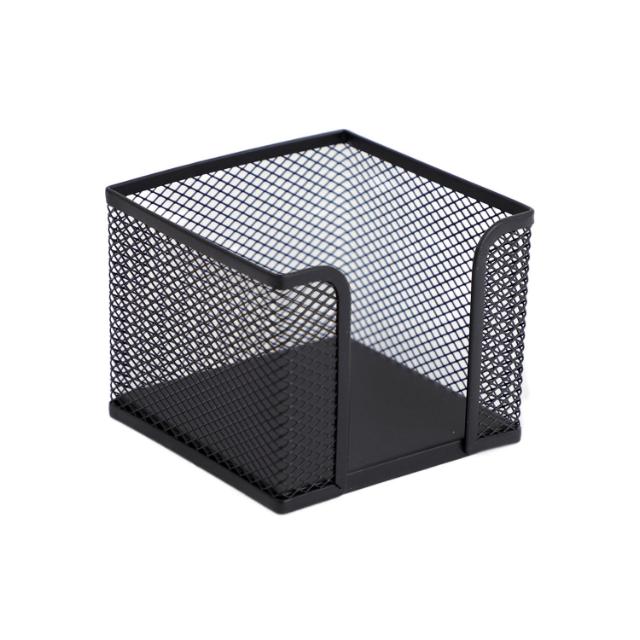 Suport pentru cub hartie, mesh, metal, negru