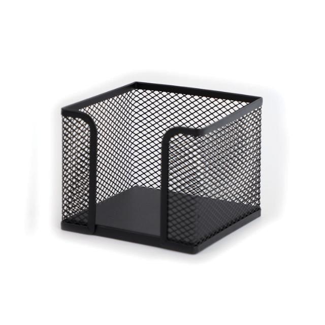 Suport pentru cub hartie, mesh, metal, negru