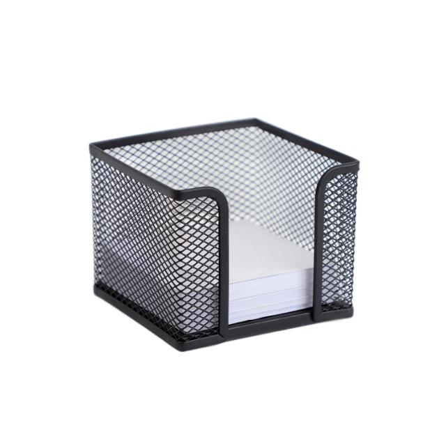 Suport pentru cub hartie, mesh, metal, negru