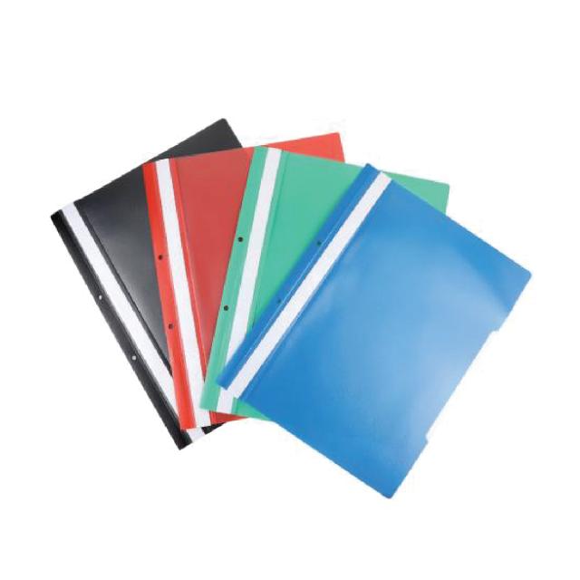 Dosar plastic cu doua gauri, A4, 25 bucati/set, rosu