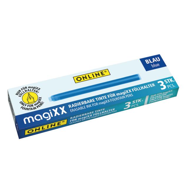 Set 3 rezerve cerneala termosensibila Online magiXX, albastru
