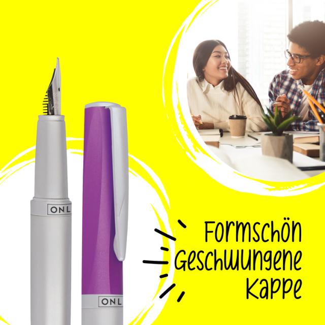 Stilou Online, lila, culoare scriere albastru