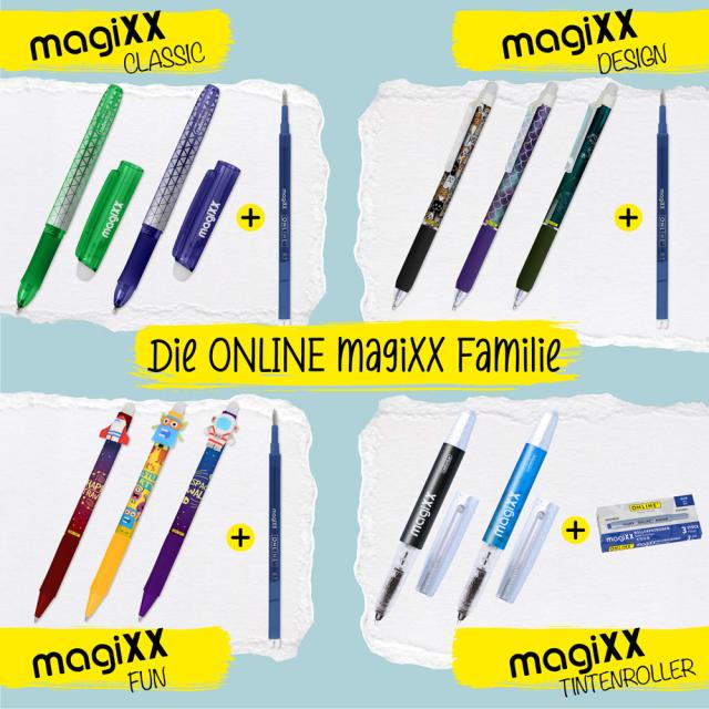 Stilou Online magiXX SweetLove, cerneala termosensibila, 3 rezerve, culoare scriere albastru