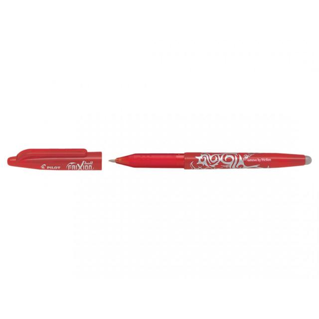 Roller cu gel Pilot Frixion Ball, fara mecanism, 0.7 mm, rosu