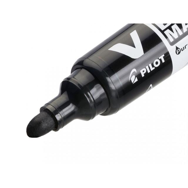 Marker pentru tabla Pilot V-Board, varf rotund, 2.3-6 mm, negru