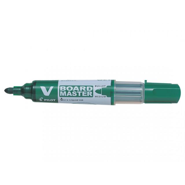 Marker pentru tabla Pilot V-Board, varf rotund, 2.3-6 mm, verde