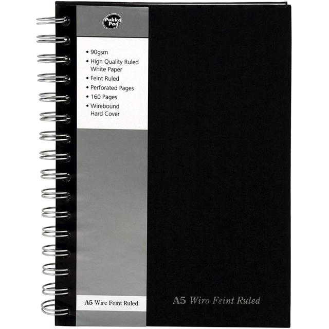 Caiet cu spirala Pukka Pad A5, 160 pagini, dictando, microperforatii