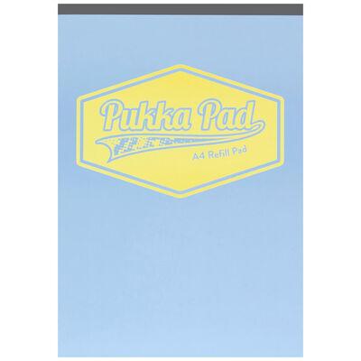 Caiet Pukka Pad Pastel, A4, 160 pagini, dictando, albastru