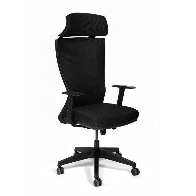 Scaun ergonomic Kronsit UDINE, suport lombar, negru