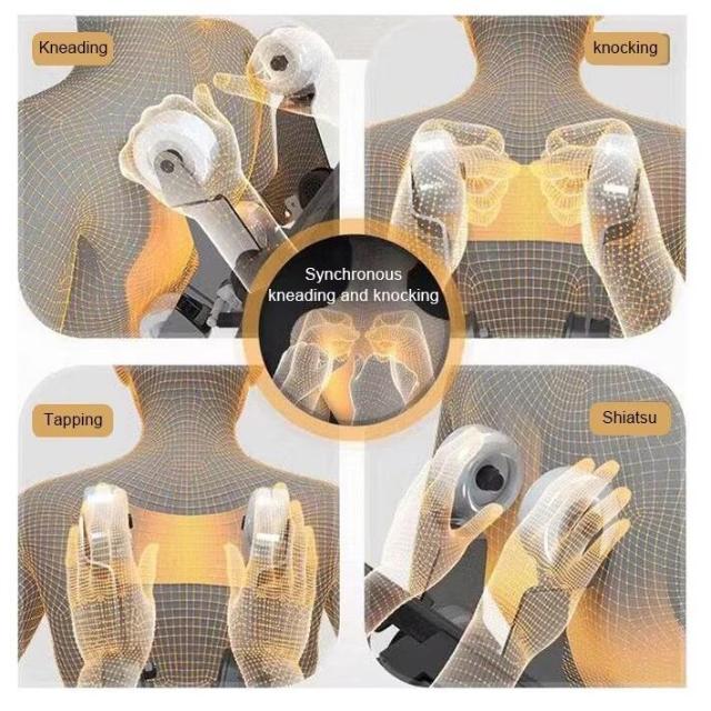 Fotoliu de masaj Kronsit MIYABI, textil, cu eco piele