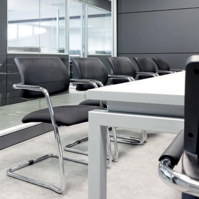 Scaun vizitator conferinta MAGIX/S MESH, negru