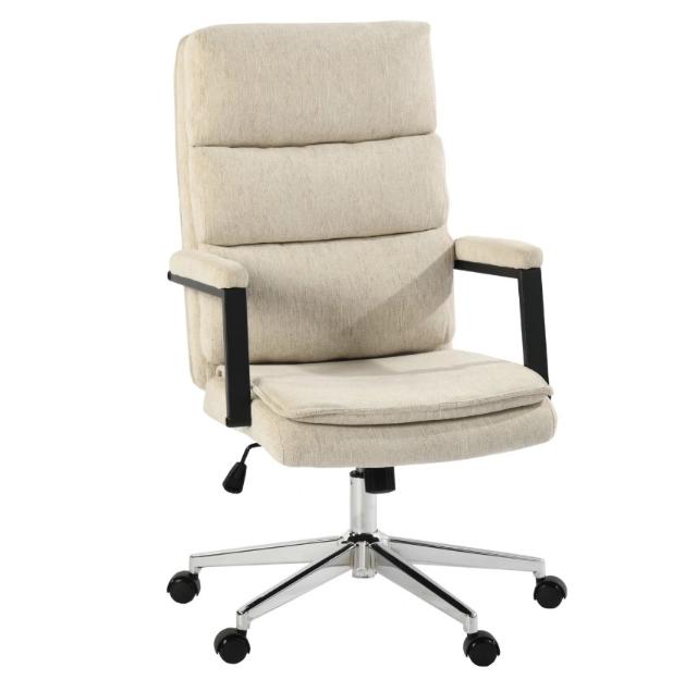 Scaun directorial US134 Aria, bej, 65.5x71.5x106-116 cm