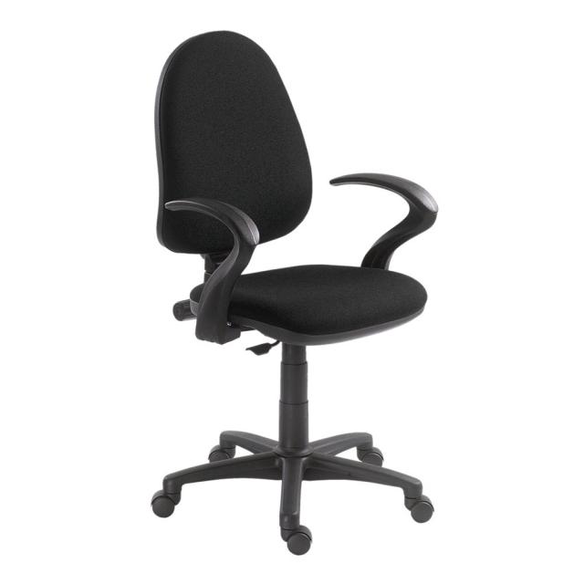 Scaun operational Panther, stofa, negru