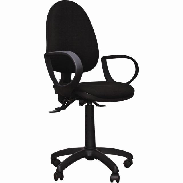 Scaun operational Holo, stofa, negru