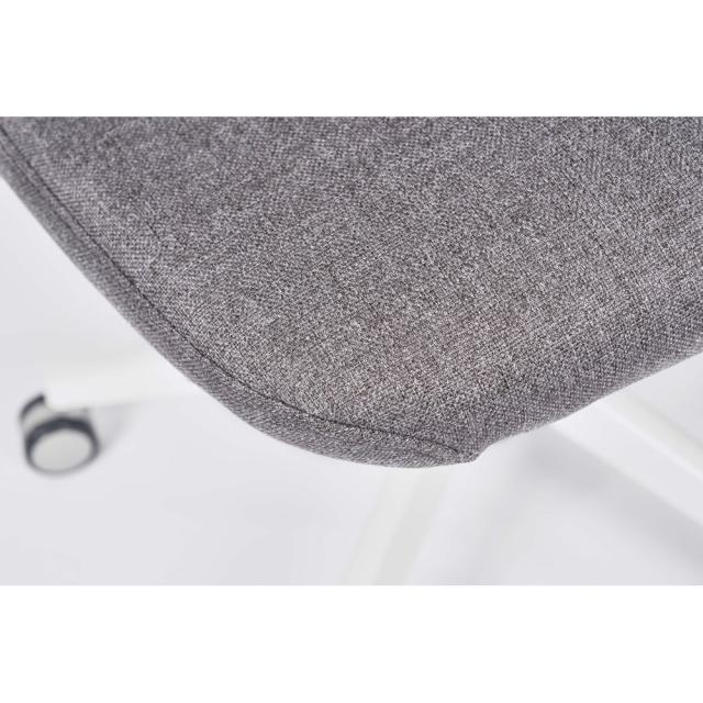 Scaun Tesla MESH, cu tetiera, stofa, gri