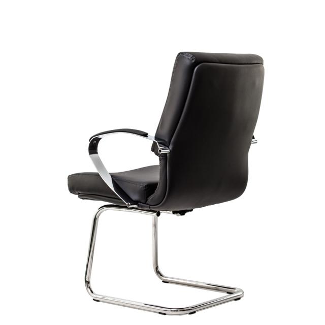 Scaun vizitator, 5650 SETT, eco piele, negru