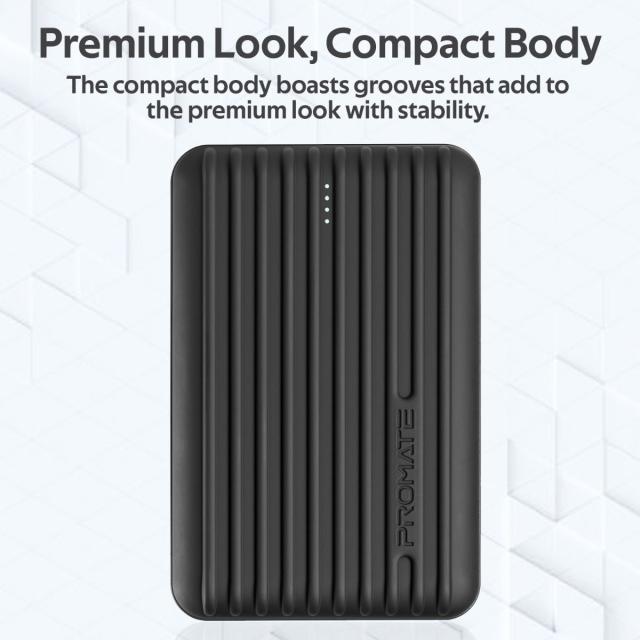 Baterie externa Promate Titan-10C 10.000 mAh, USB Type-C, Neagra