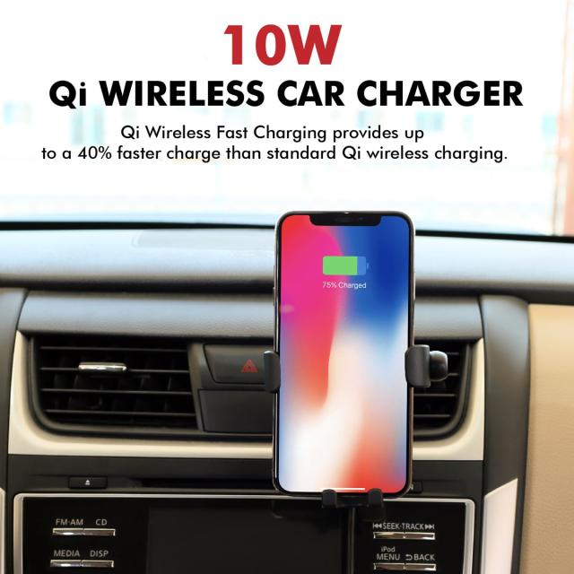 Suport auto Promate Auramount-BT cu Casca Bluetooth Wireless, Parbriz, Maro