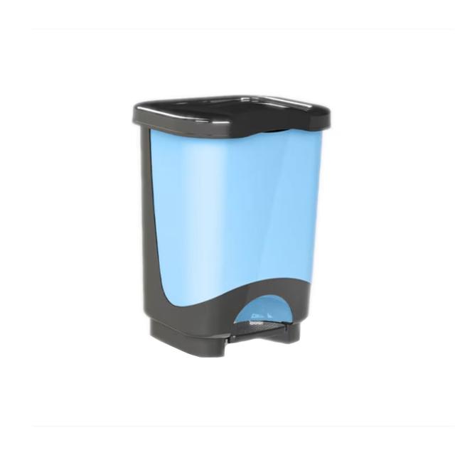 Cos gunoi cu pedala, 28L, albastru