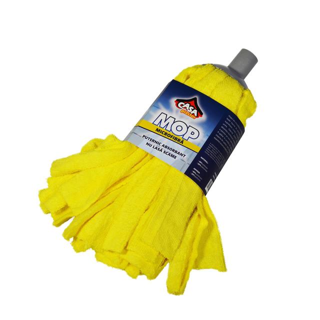 Mop microfibra, galben