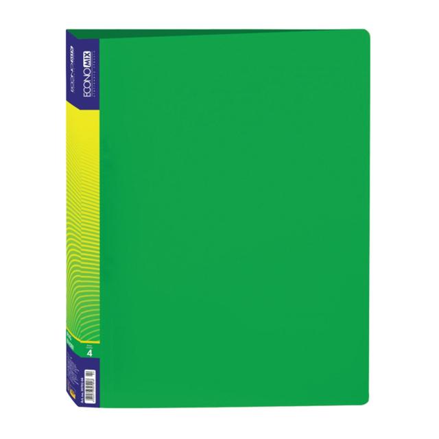 Caiet mecanic, 4 inele, 25 mm, verde, A4