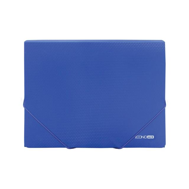 Mapa cu elastic, PP, 500 microni, albastra, A4