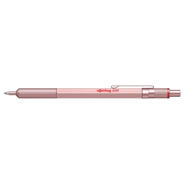 Pix cu mecanism Rotring 600, placat cu aur roz