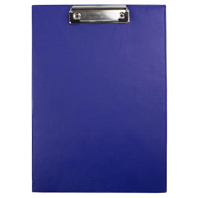 Clipboard carton plastifiat simplu, A4, albastru