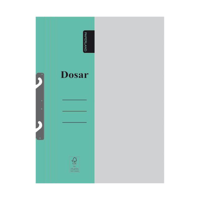 Dosar carton verde incopciat A4 250-300 grame 1/2, 50 bucati/set
