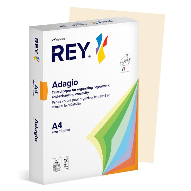 Hartie color REY Adagio, A4, 80g, 500 coli/top, ivoire, Ivory 93