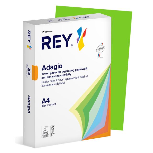 Hartie color REY Adagio, A4, 80g, 500 coli/top, verde intens, Deep Green 52