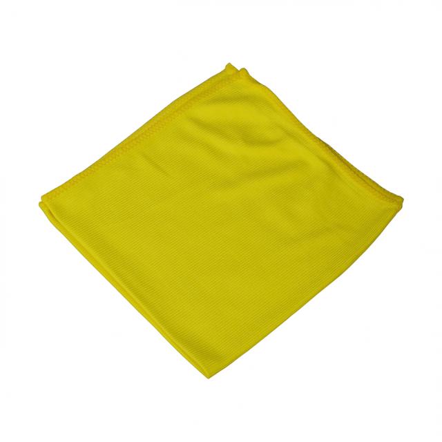 Lavete microfibra pentru sticla, 30x30 cm, galbena, 10 bucati/set