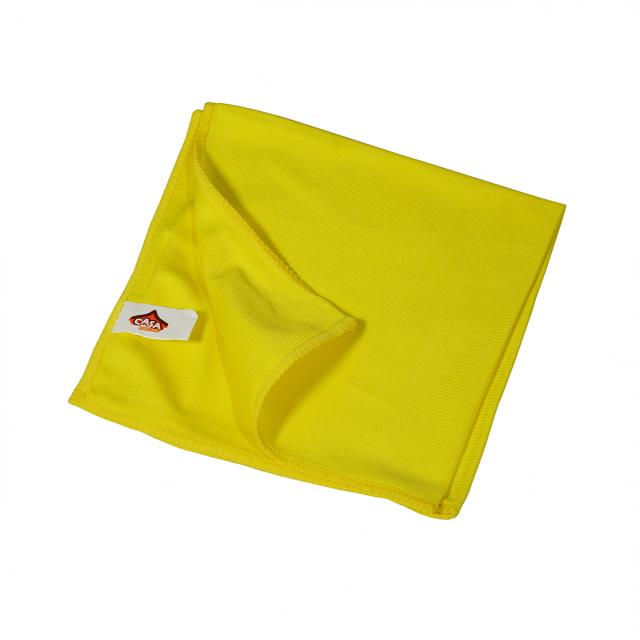 Lavete microfibra pentru sticla, 30x30 cm, galbena, 10 bucati/set