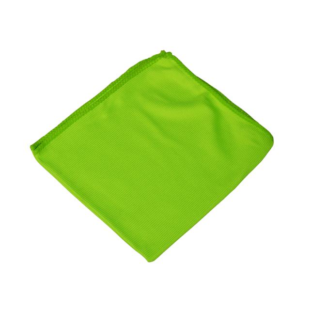 Lavete microfibra pentru sticla, 30x30 cm, verde, 10 bucati/set