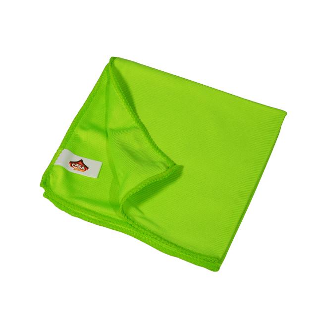 Lavete microfibra pentru sticla, 30x30 cm, verde, 10 bucati/set