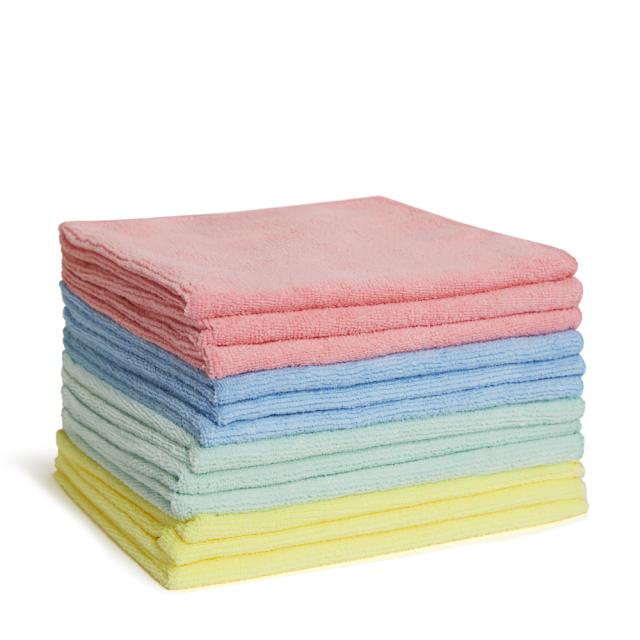 Lavete microfibra Acticlin, 40x40 cm, 265 gsm, galbene, 5 bucati/set