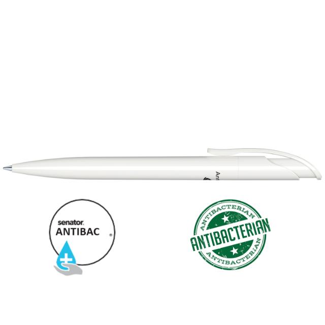 Pix Senator Challenger Polished Antibac, alb, culoarea scrierii negru