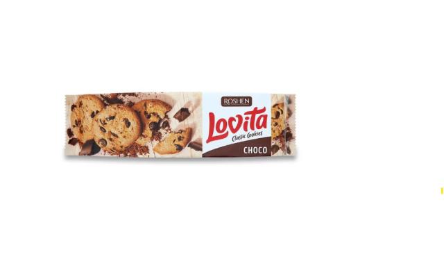 Biscuiti lovita classic choco, Roshen, 150g