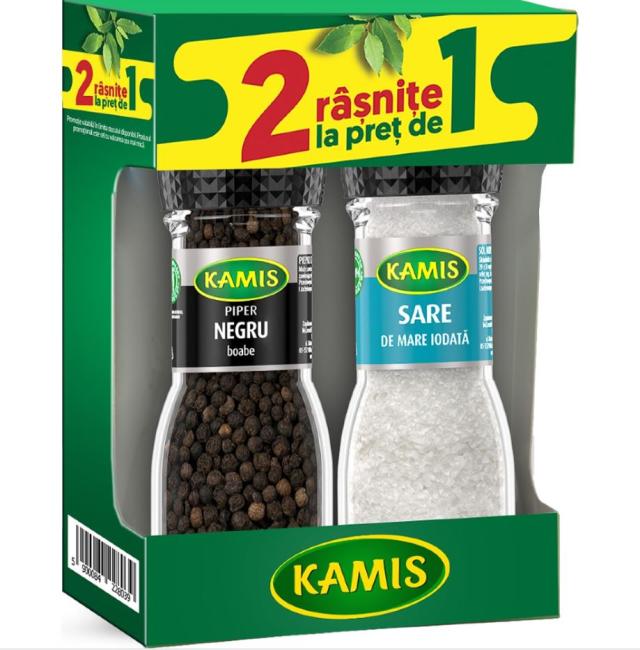 Set rasnite Kamis Sare si Piper boabe, negru 