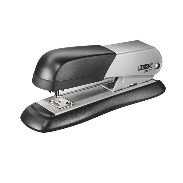 Capsator metalic Rapid FM12, 25 coli, capsare inchisa/deschisa, cutie, argintiu