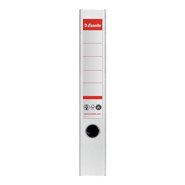 Biblioraft Esselte No.1 Power Recycled, carton, 100% reciclat, reciclabil, certificare FSC, A4, 50 mm, alb
